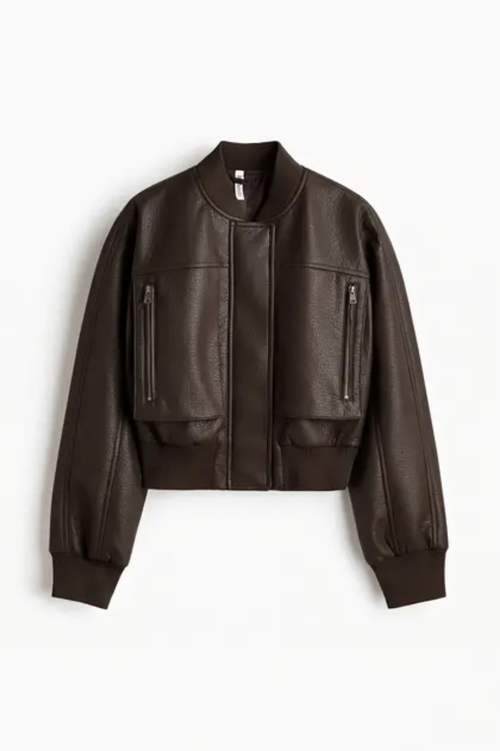LERMONA RIBANA Oversize Siyah Deri Ceket